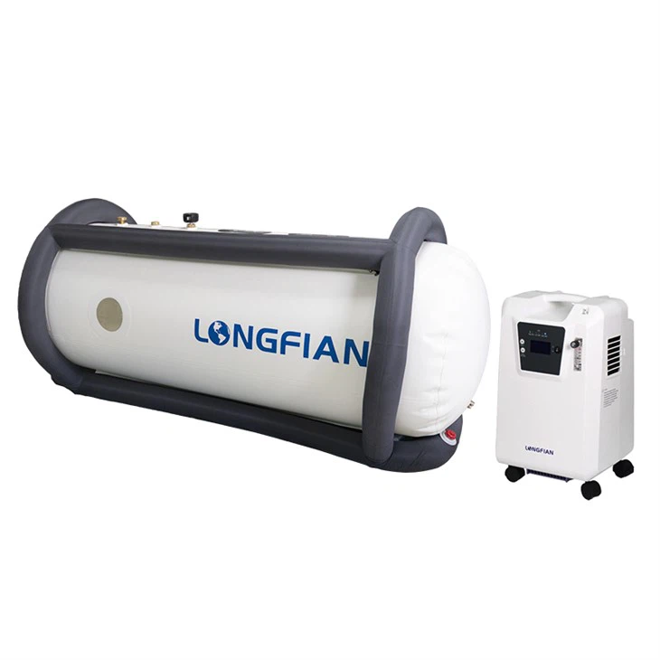 Longfian Factory Hot Sale Domácnosť Prenosný koncentrátor kyslíka 1.3 1.4 1.5 ATA nafukovacia hyperbarická kyslíková komora